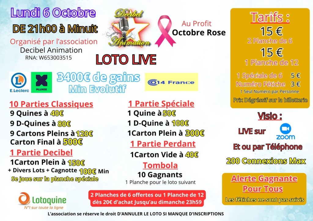 Affiche Lundi 6 Octobre